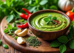 Comment préparer facilement une sauce verte africaine onctueuse et parfumée