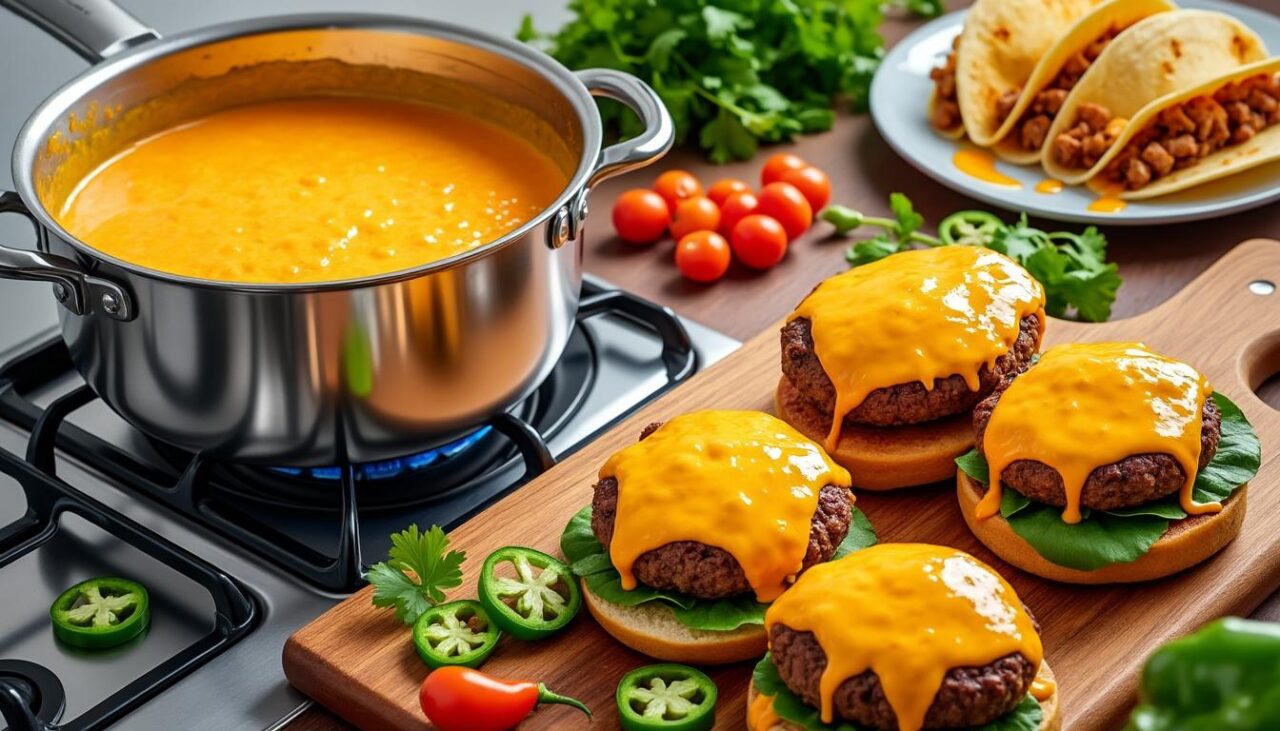 découvrez comment réaliser facilement une sauce fromagère maison onctueuse et savoureuse pour sublimer vos burgers et tacos, avec des astuces simples et rapides à suivre.